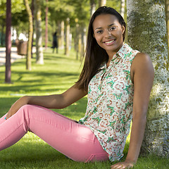 Image showing Beautiful African American woman