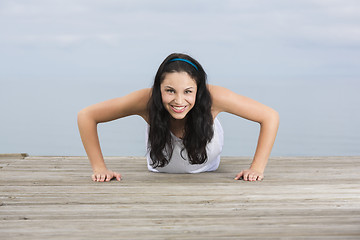 Image showing Woman doing exercises