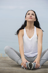 Image showing Woman doing exercises