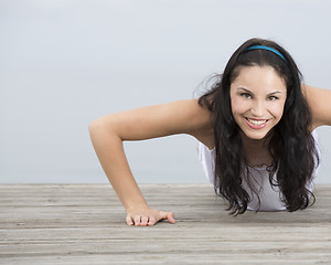 Image showing Woman doing exercises