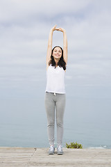 Image showing Woman doing exercises