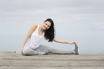 Image showing Woman doing exercises