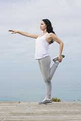 Image showing Woman doing exercises