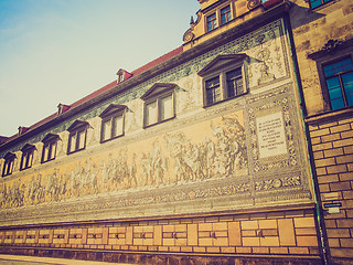 Image showing Fuerstenzug Procession of Princes in Dresden, Germany