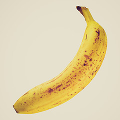 Image showing Retro look Banana isolated