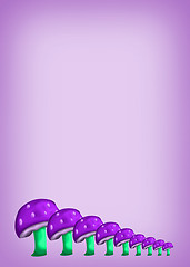 Image showing Purple Mushroom Background