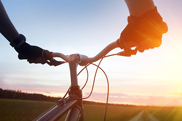 Image showing Mountain biking