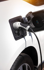 Image showing Charging electric car