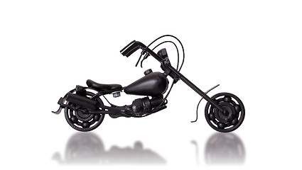 Image showing Motorbike made by metal thash