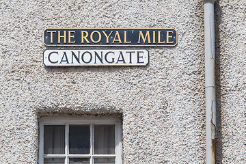 Image showing Edimburgh - Royal Mile plate