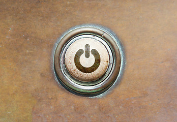 Image showing Old button - power