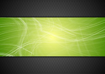 Image showing Abstract tech background with lines