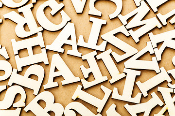 Image showing Random wooden letter