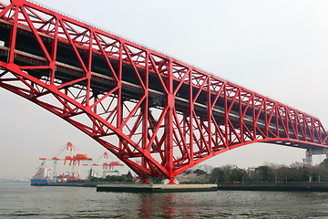 Image showing Minato bridge in Osaka