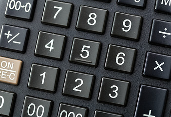 Image showing Black calculator