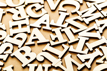 Image showing Wooden letter