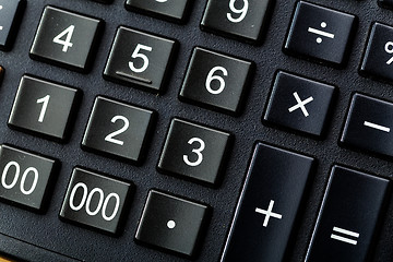 Image showing Black calculator