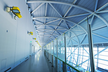 Image showing Airport corridor