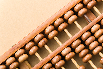 Image showing Wooden abacus bead