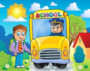 Image showing Image with school bus topic 4