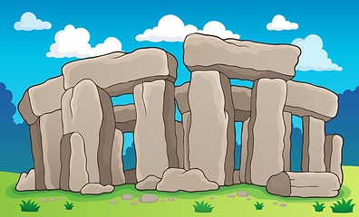 Image showing Ancient stone monument theme 2