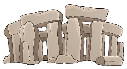 Image showing Ancient stone monument theme 1