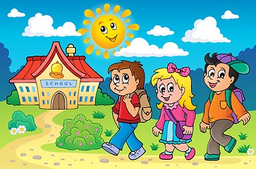 Image showing School kids theme image 4