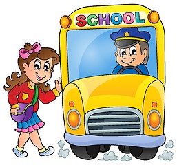 Image showing Image with school bus theme 7