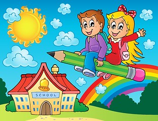 Image showing School kids theme image 7
