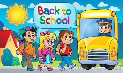 Image showing Image with school bus topic 5