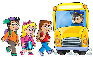 Image showing Image with school bus topic 1