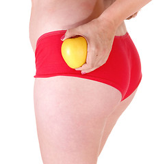 Image showing Woman in red panties.