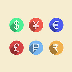 Image showing Flat vector icons for moneymaker