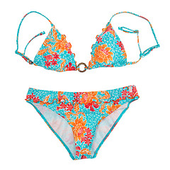 Image showing Bright color separate swimsuit