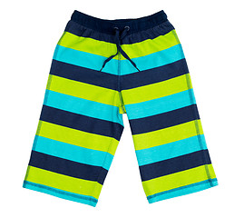 Image showing striped shorts