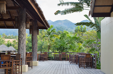 Image showing open-air restaurant.