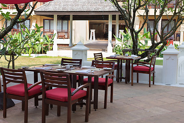 Image showing open-air restaurant