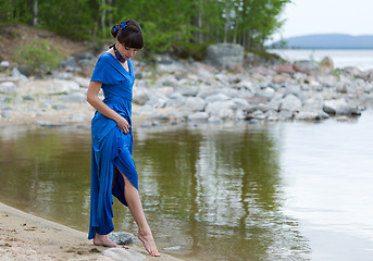 Image showing Girl in evening dress