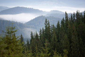 Image showing Sunrise on the mountain