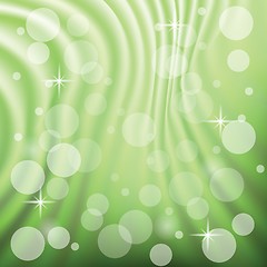 Image showing abstract green wave background