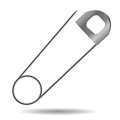 Image showing steel safety pin