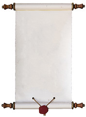 Image showing Old Paper Scroll