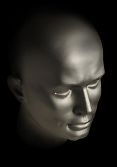 Image showing A robot android face 