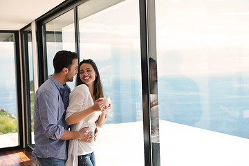 Image showing relaxed young couple at home