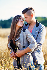 Image showing Happy smiling young couple outdoor