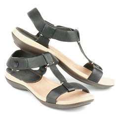 Image showing Black Sandals