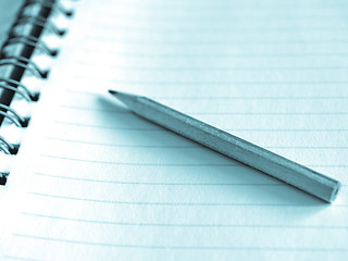 Image showing Blank notebook page