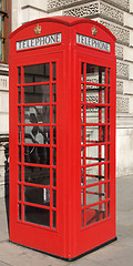 Image showing London telephone box