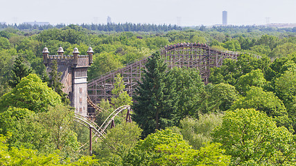 Image showing View on a rollercoaster