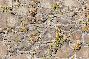 Image showing Antique natural stonewall